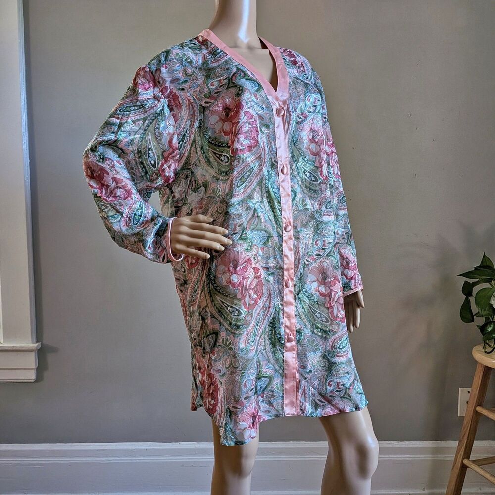 Vintage 90s Victoria's Secret Nightgown Gold Label Coquette Lingerie Size M/L